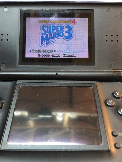 Nintendo DS Lite Blue with Super Mario Advance 4 for Game Boy Advance