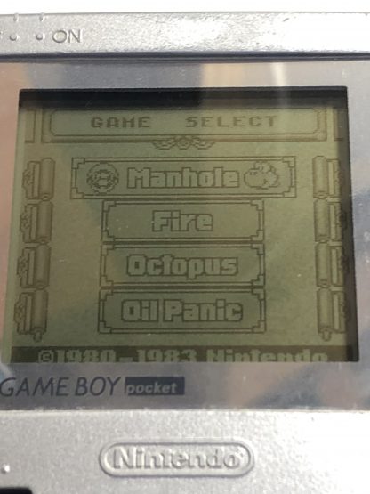 Silver Game Boy Pocket with Game & Watch